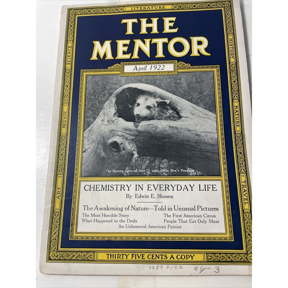 The Mentor Magazine Chemistry In Every Day Life Edwin E Slosson April 1922 Vol10
